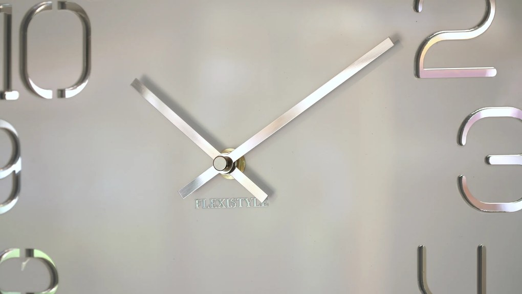 Dekorstudio Moderné nástenné hodiny DIGIT biele - 50cm