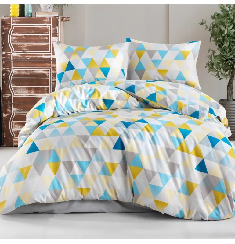 Bavlnené obliečky Dakar farebné EMI, Francúzsky set1 200x220 + 2x (70x90)