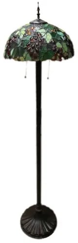 Tiffany svietidlo stojace Chain Oval WINE Ø42*160