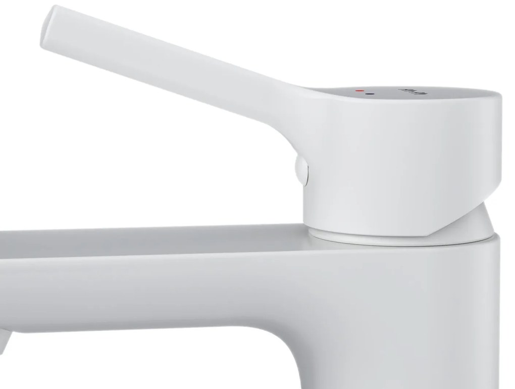 Umývadlová batéria AM.PM X-Joy S FXB82133 jednopáková s odtokovým ventilom, biela