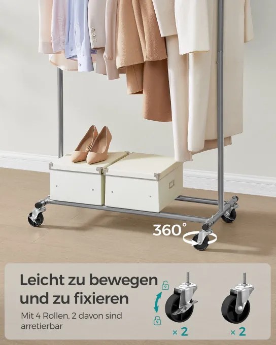 Vešiakový stojan na kolieskach HSR013G01