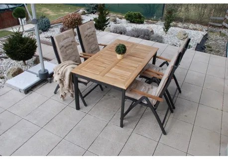 Doppler CONCEPT teak - záhradné polohovacie kreslo