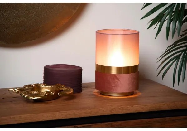 Lucide 10508/01/66 - Stolná lampa EXTRAVAGANZA TUSSE 1xE14/40W/230V ružová