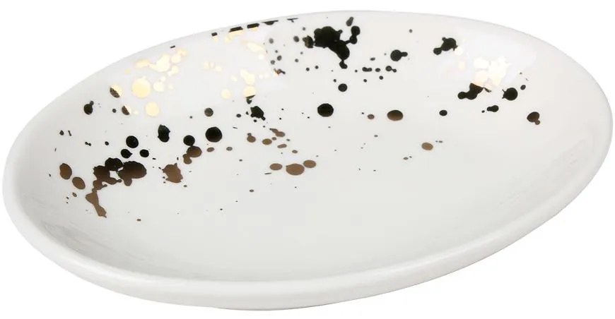 Mydlovnička  Skylight, 13x9x2,5 cm bielo-žltá