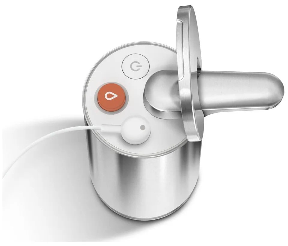 Sivý automatický oceľový dávkovač mydla 266 ml - simplehuman