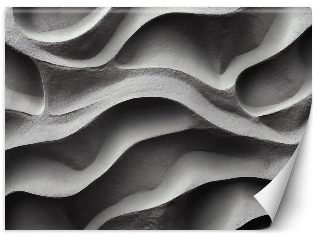 Fototapeta, Betonové vlny 3D - 200x140 cm