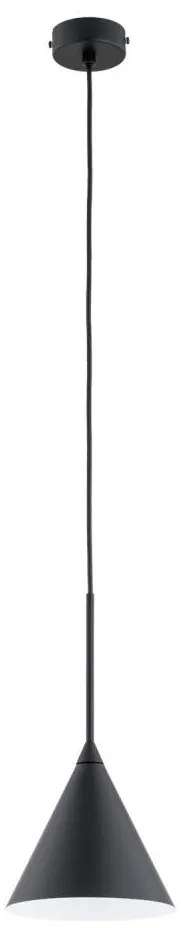 Luster na lanku FABO 1xE27/15W/230V čierna