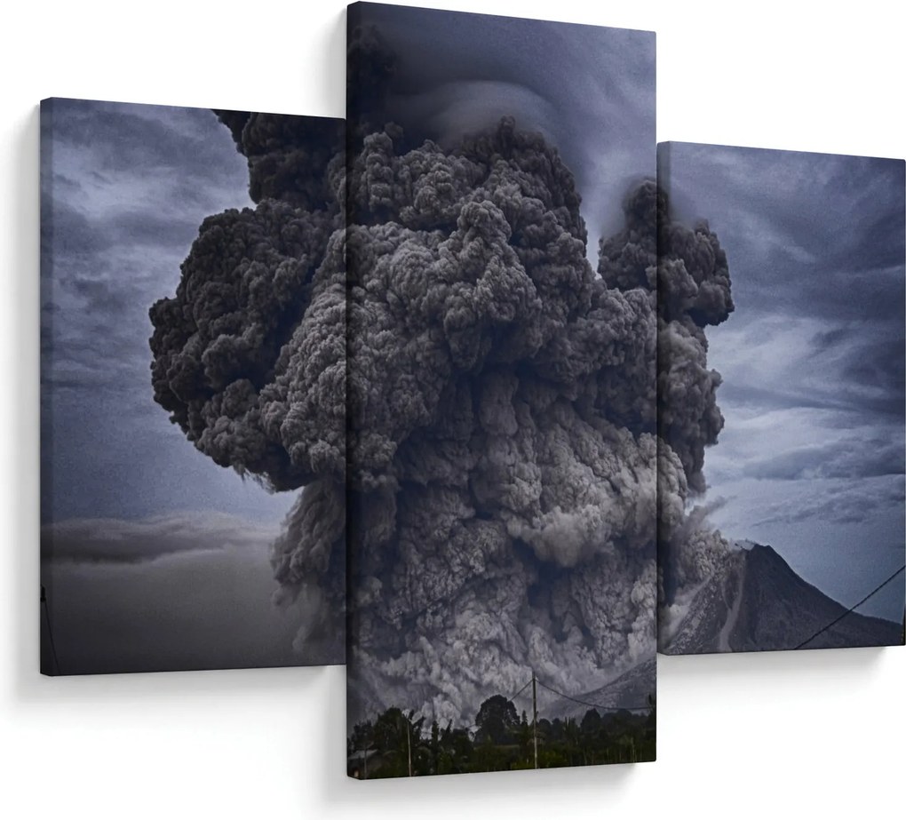 Obraz - Sopečná erupcia (90x60 cm)