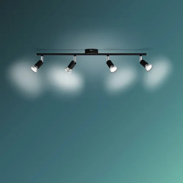 Philips - Bodové svietidlo LIMBALI 4xGU10/50W/230V čierna