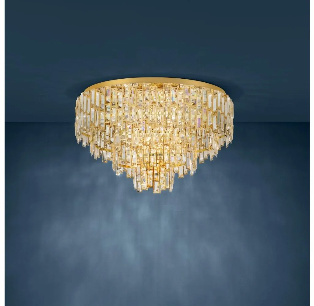 Eglo 39612 - Stropné svietidlo CALMEILLES 10xE14/25W/230V priemer 78 cm