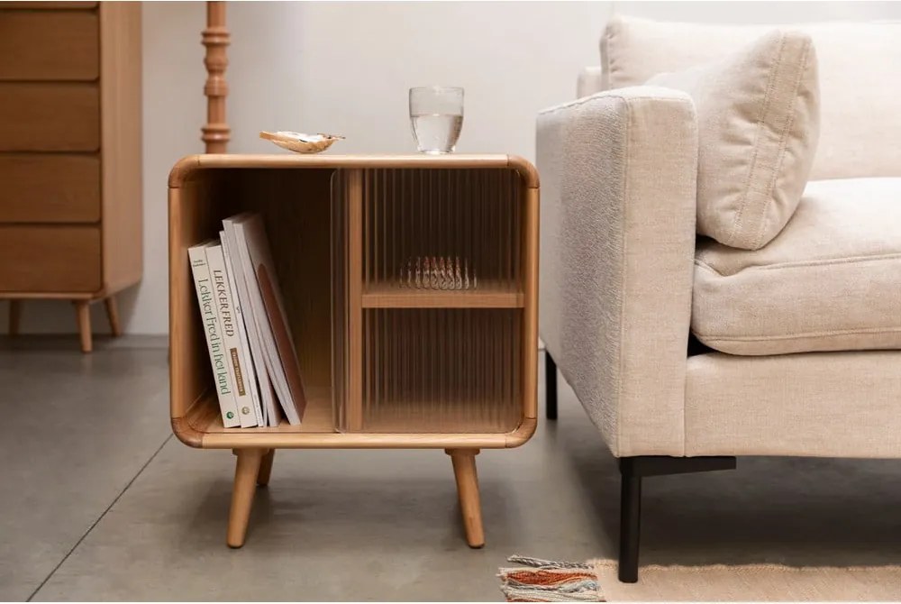 Odkladací stolík z masívneho dreva 40x50 cm Rise – Zuiver