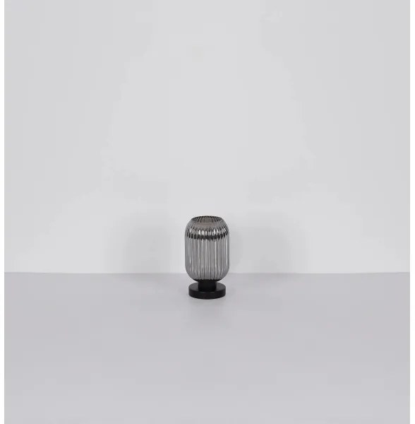 Globo 15469TS - Stolná lampa NORMY 1xE27/40W/230V šedá