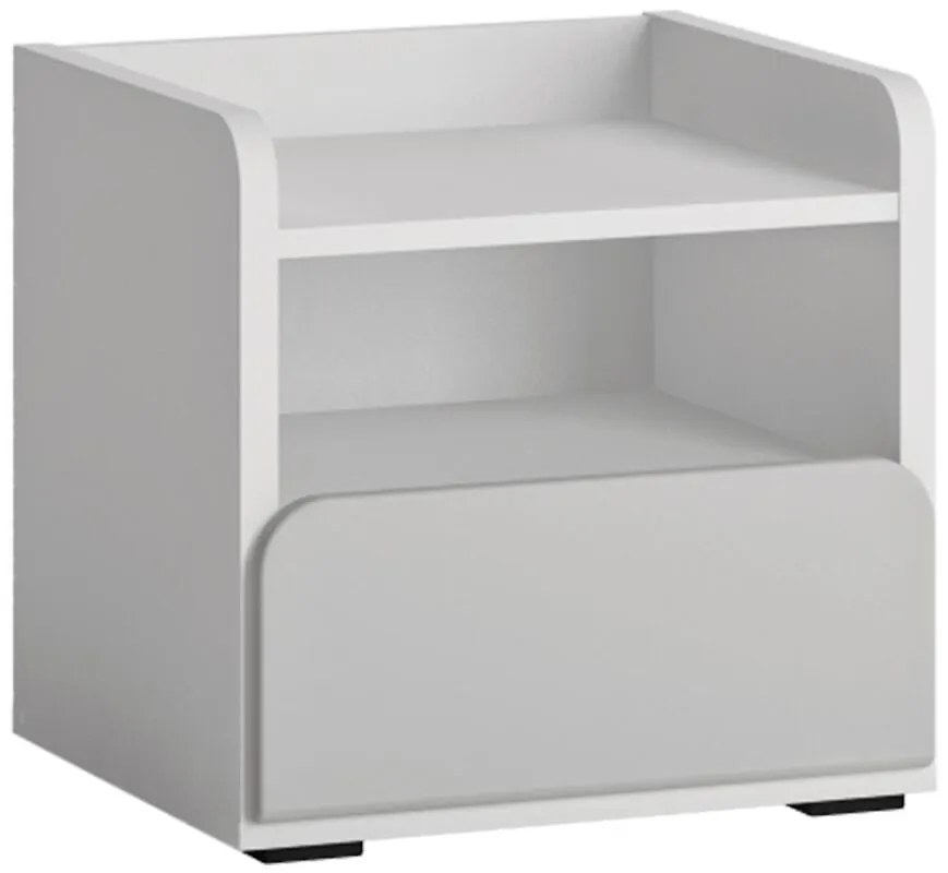 Nočný stolík Flexi FLXK03 1S biela alpin/billbergia