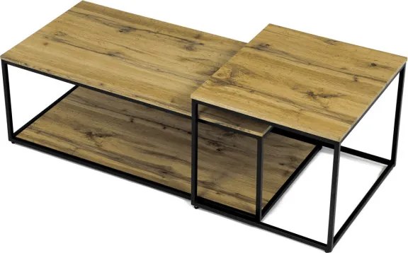 Sada 2 konferenčných stolíkov CT-X7123 OAK