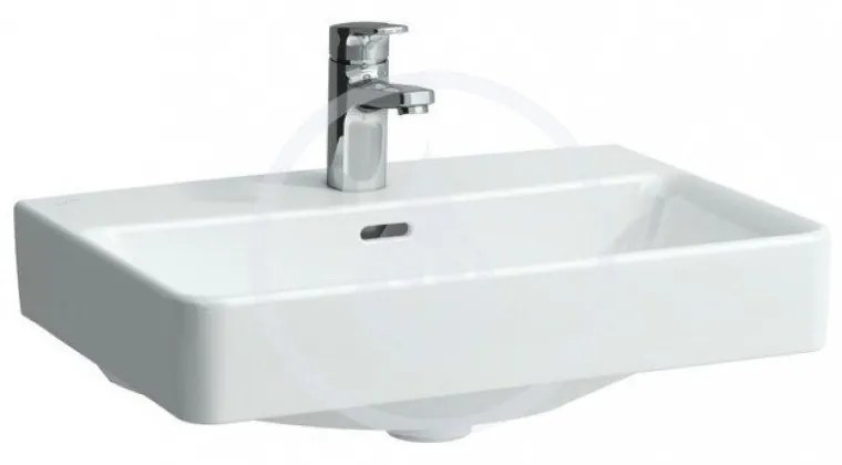 LAUFEN Pro S Umývadlo Compact, 550 mm x 380 mm, 1 otvor na batériu, s LCC, biela H8189584001041