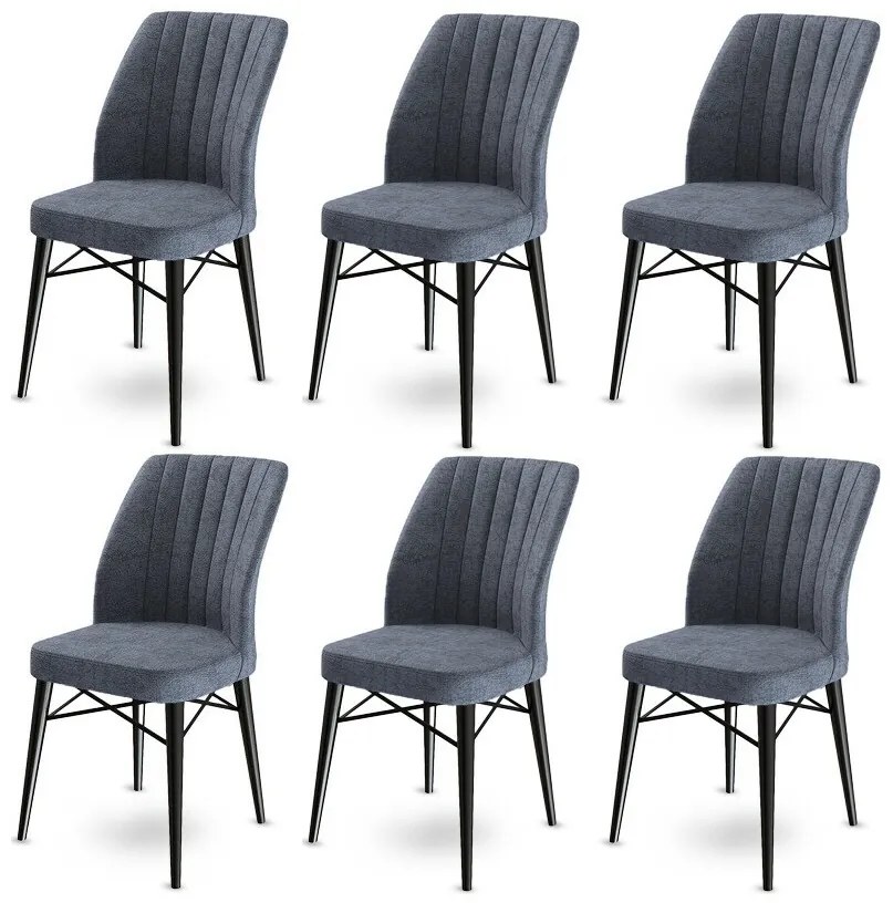 Súprava jedálenských stoličiek Flex Fume, 6 ks