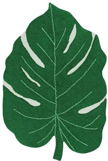 Lorena Canals, Ručne tkaný kusový koberec Monstera Leaf, 120x160, zelená, chodba / predsieň