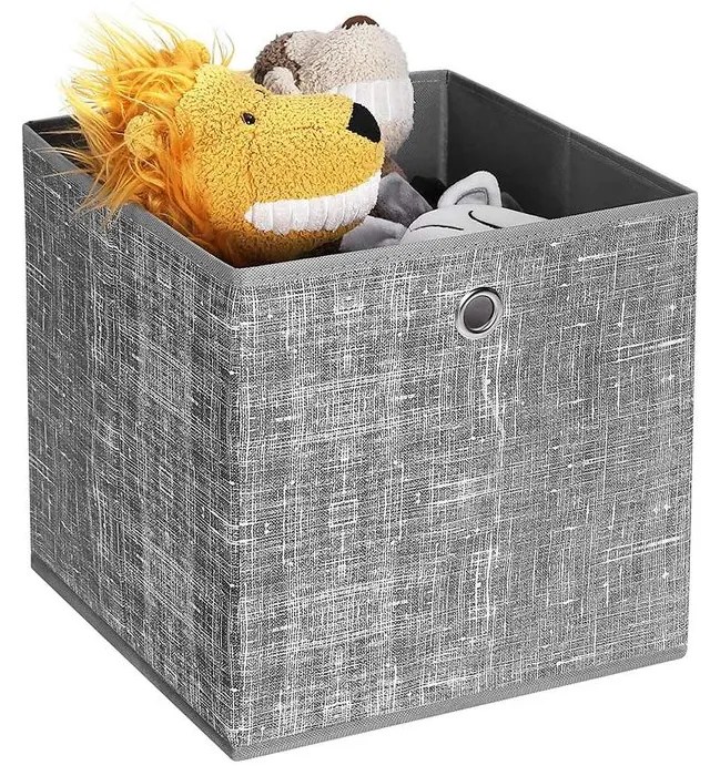 Úložné boxy GARY 6ks,30x30x30cm, šedá SongmicsHome