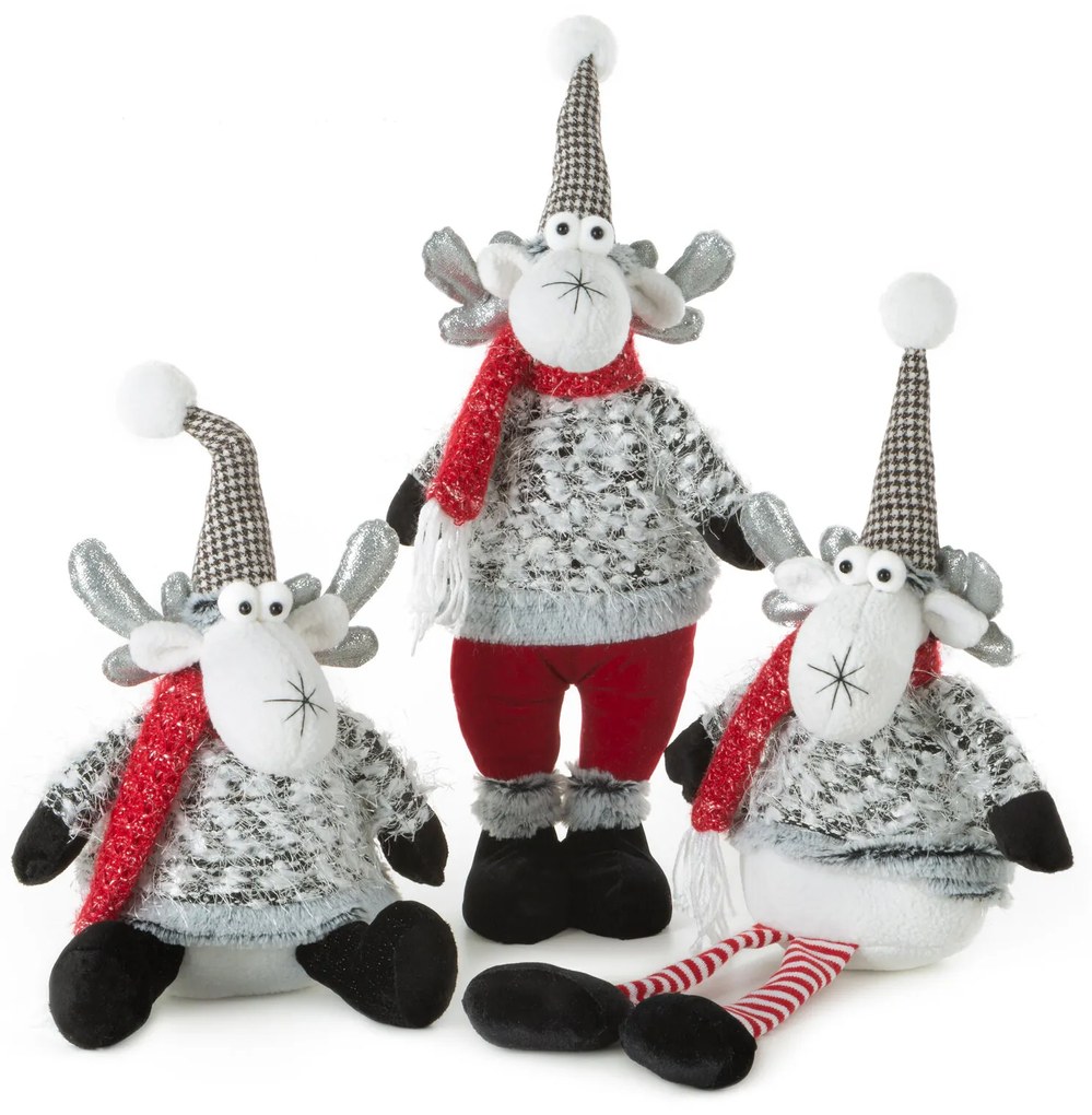 VIANOČNÁ FIGÚRKA REINDEER 54 CM VIACFAREBNÁ
