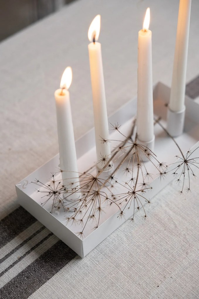 Storefactory Magnetický adventný svietnik Sund White