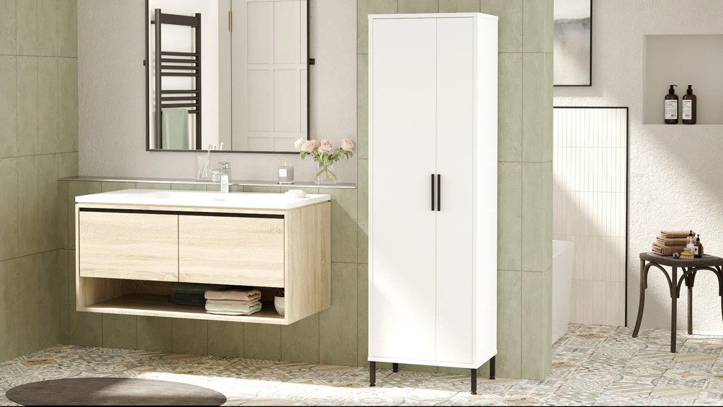 Kúpeľňová skrinka Houseland Kira biela