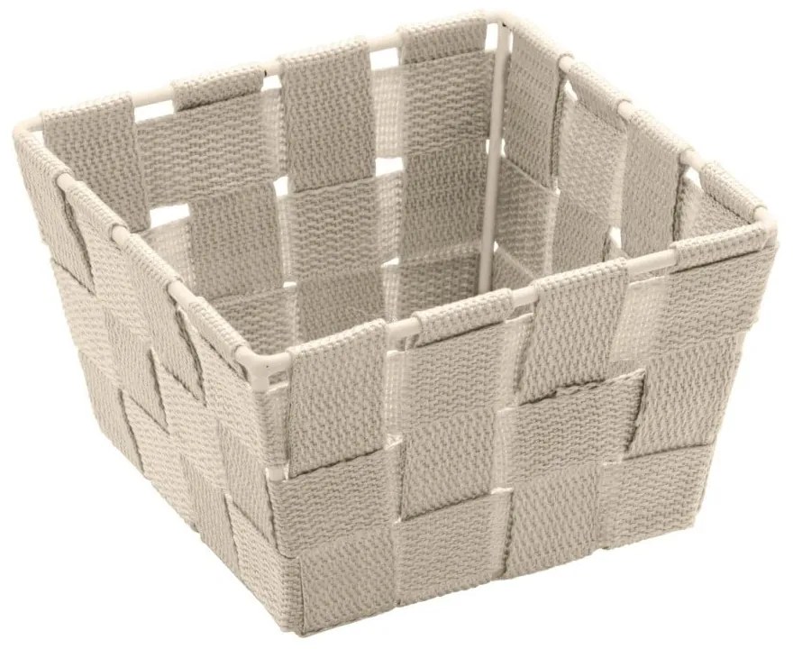 Béžový úložný košík Wenko Adria, 14 x 14 cm
