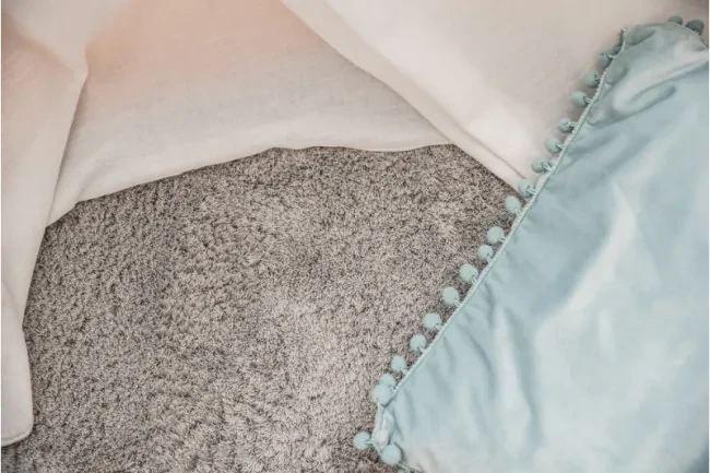 Koberec Micro fiber soft shaggy strieborný