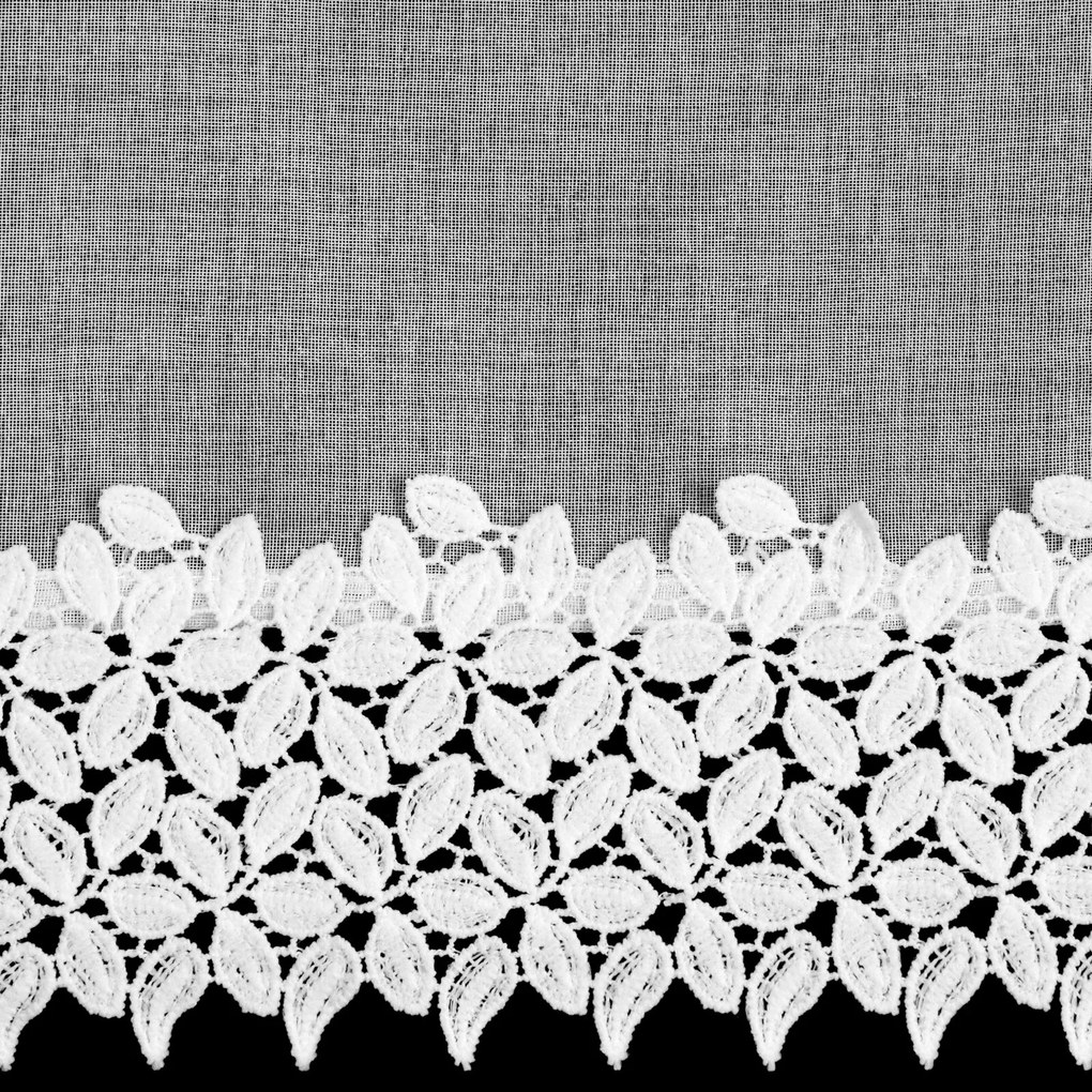 ZÁCLONA NA PÁSKE HESTIA 400X160 CM BIELA