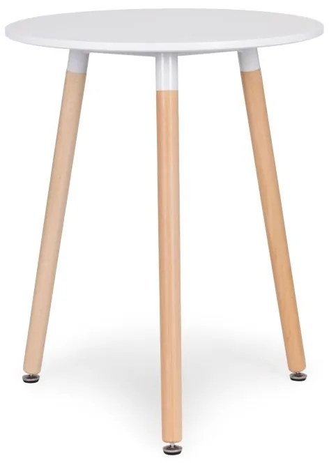 Biely okrúhly konferenčný stolík 60cm