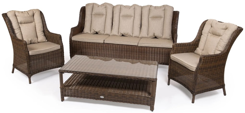 Záhradná sedacia súprava KINGSTON 3 Farba: svetlosivý melír