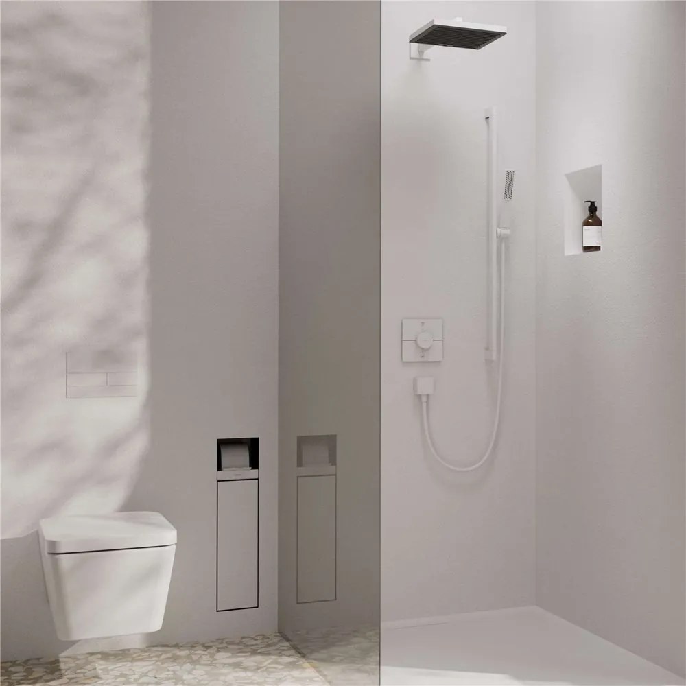 HANSGROHE Pulsify E horná sprcha 1jet, 260 x 260 mm, matná biela, 24330700