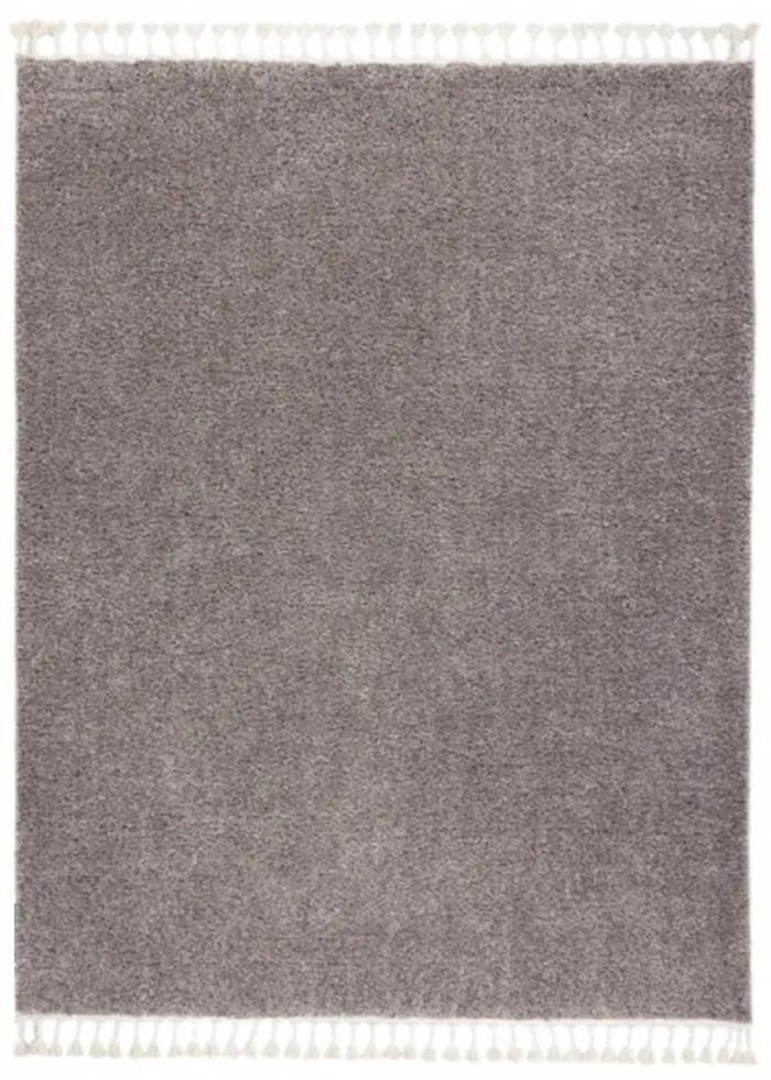 Kusový koberec Shaggy Berta hnedý 80x150cm