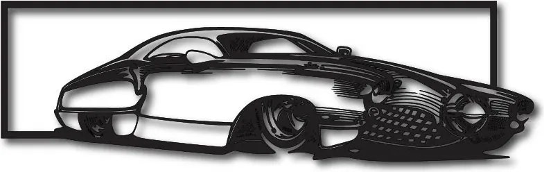Exkluzívny obraz na stenu auto z drevenej preglejky história: Prírodná preglejka - Topoľ  natural 30 x 90 cm 3950-49483 PR0327