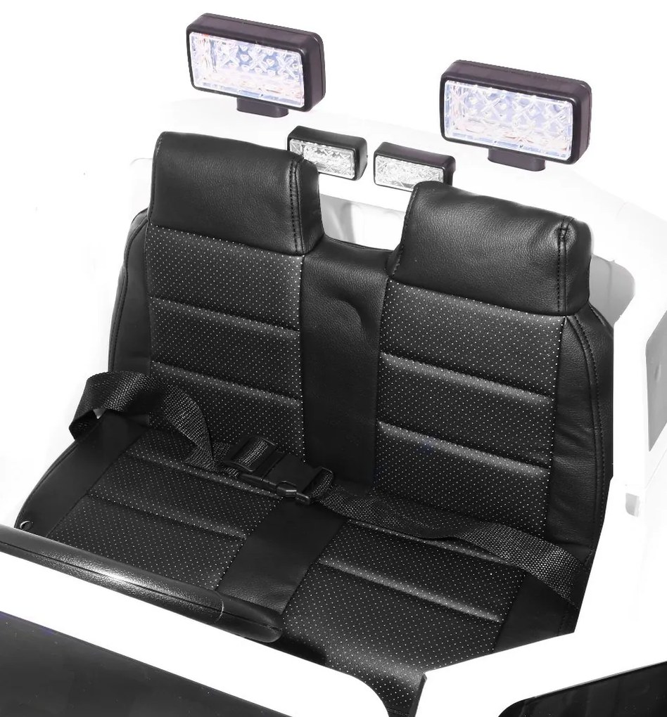 RAMIZ ELEKTRICKÉ AUTÍČKO MIGHTY JEEP 4x4 - BIELE - 4x45W - 2x12V/7Ah - 2023