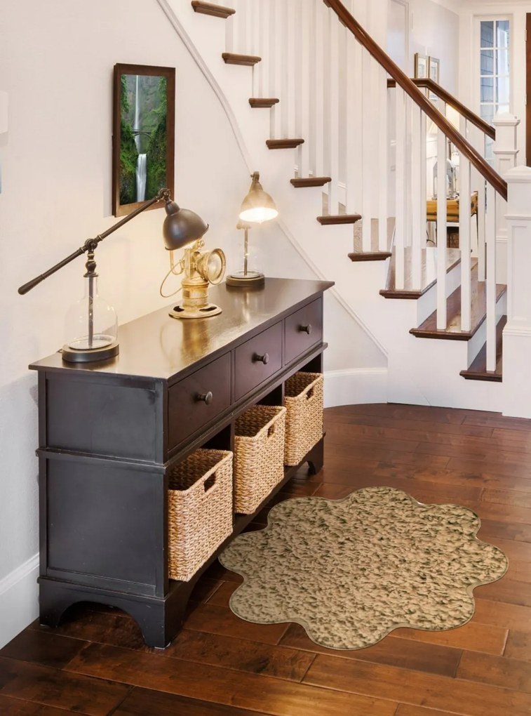 Vopi, Kusový koberec Color shaggy béžový kvietok, 160x160 kvietok, béžová, obývacia izba