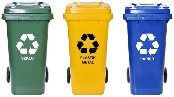 Sada odpadkových košov 120 l (3 ks)