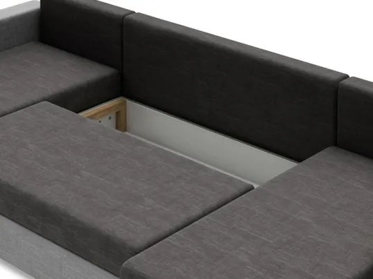 Rozkladacia pohovka s úložným priestorom Jasmine U (Lux 01 + Lux 26). Vlastná spoľahlivá doprava až k Vám domov. 1059614