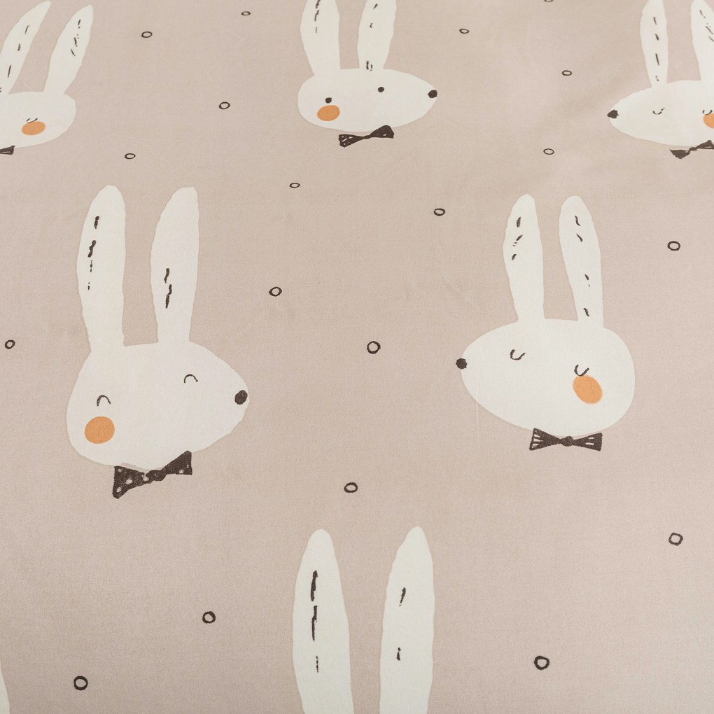 Obliečky z mikrovlákna WHITE RABBIT, béžové Rozmer obliečky: 70 x 90 cm | 140 x 200 cm
