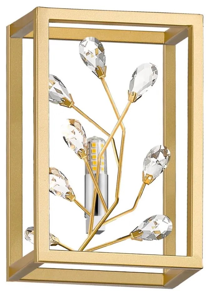 Zuma Line W0578-01A-B5V7 - Nástenné svietidlo SPRING 1xG9/33W/230V zlatá