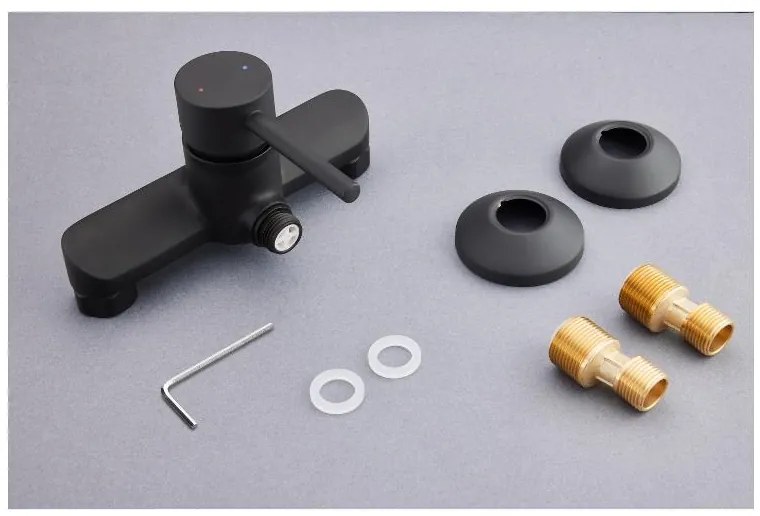 Livarno home Jednopáková sprchová batéria/batéria na vaňu (sprchová batéria, čierna) (100384726)