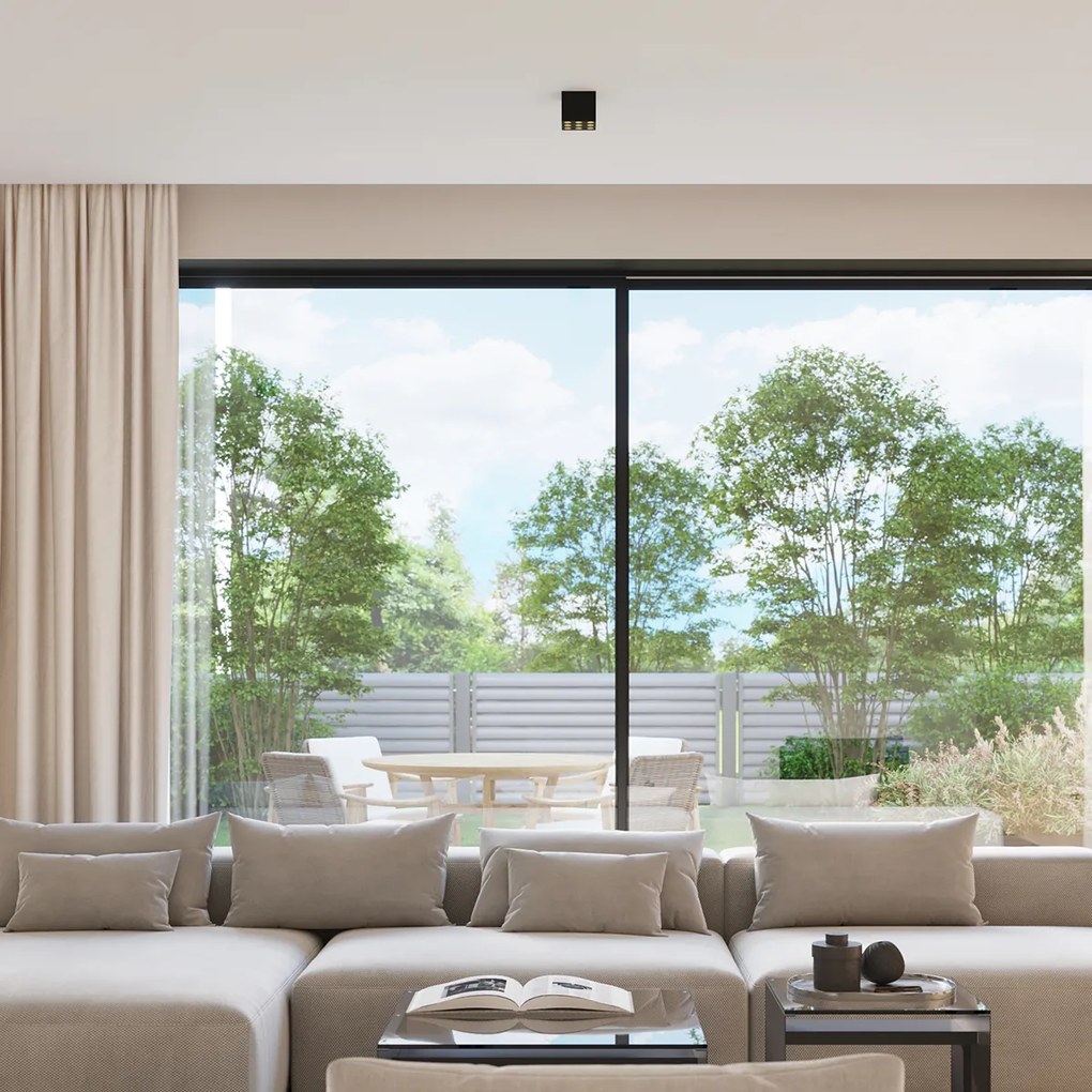 Stropné LED svietidlo Ozzy, 1x LED 16w, 4000k, b