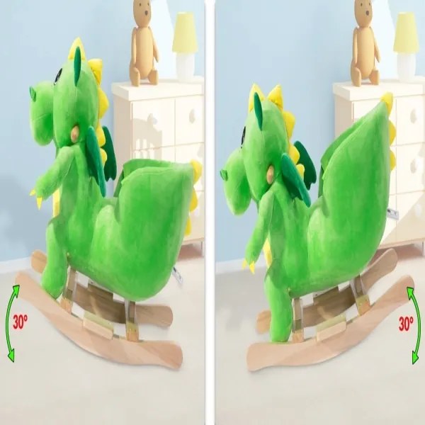 Hojdací Dinosaurus SPIELWERK - zelený