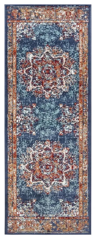 Tmavomodrý koberec behúň 80x240 cm Orient Maderno – Hanse Home