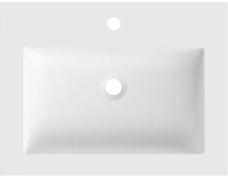 Mexen Otis, umývadlo na zapustenie 61 x 46,5 cm, biela matná, 25186001