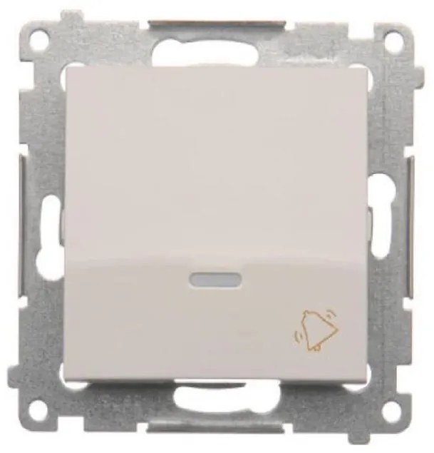 DD1L/11 Tlačidlo zvončeka s podsvietením biely