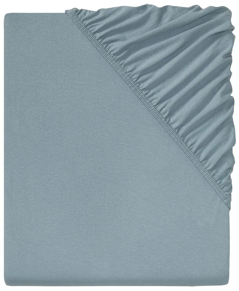 Livarno home Napínacia džersejová plachta, 180 – 200 x 200 cm (modrá)  (100360106)