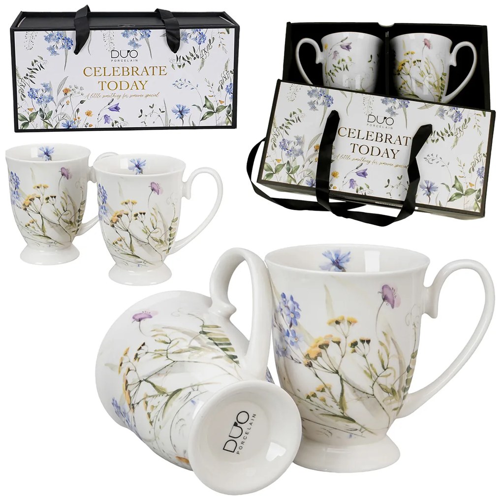 Porcelánový hrnček na nohe Royal Melody 340 ml sada 2ks