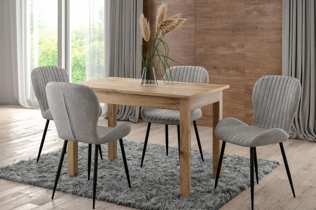 Vintino Jedálenský stôl ZENOX 120–160 cm × 70 cm – dub prírodný