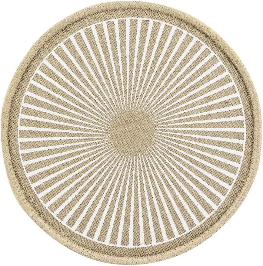 DomTextilu Moderná okrúhla podložka na stôl  Hnedá