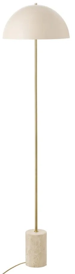 Béžová stojacia lampa s kovovým tienidlom (výška 155 cm) Sheffield – House Nordic